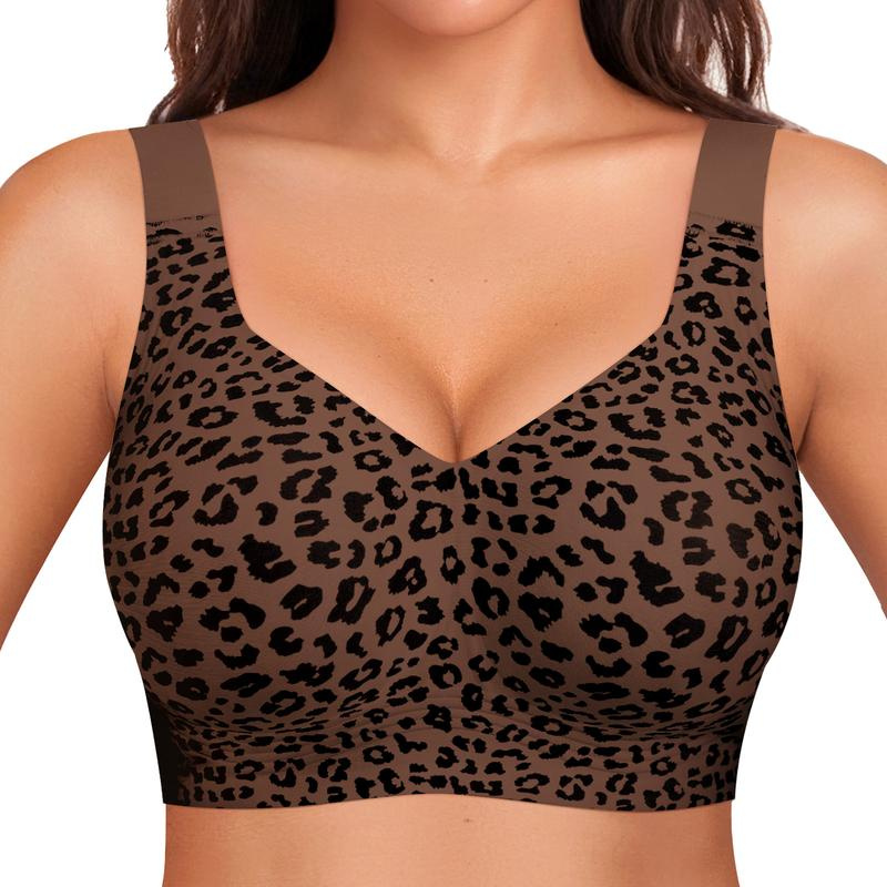 Brown leopard-print VERRA everyday bra